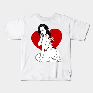 Corazones y Navajas Kids T-Shirt